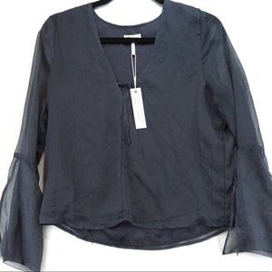 NWT Gentle Fawn grey blouse